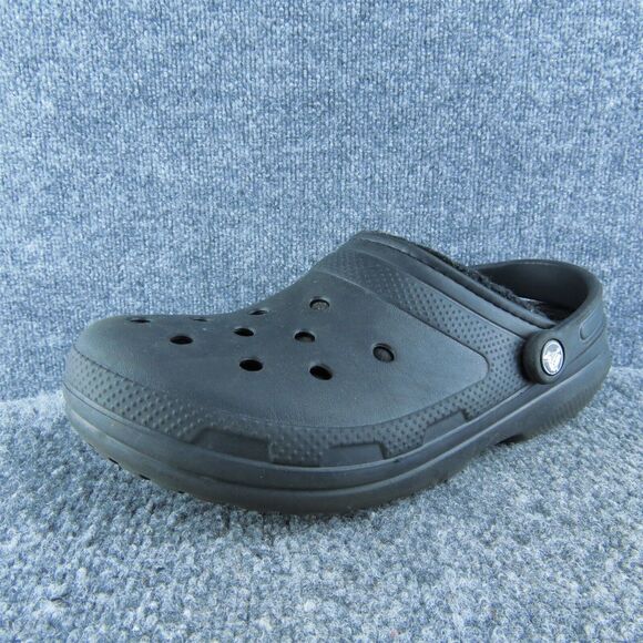 Crocs Women Clog Shoes Size 10 Medium Black Synthetic Slip‎ On - Picture 1 of 9